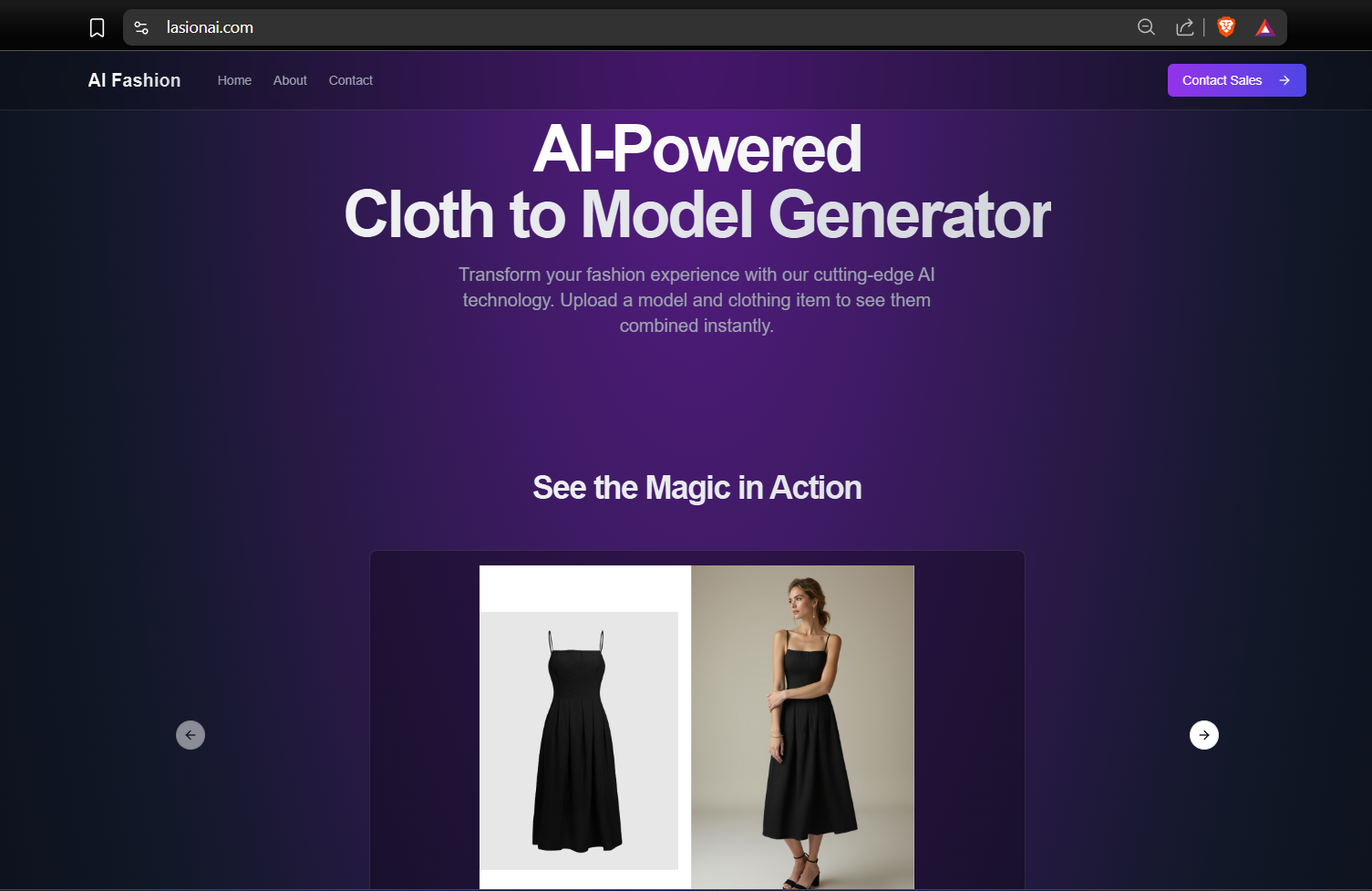 LasionAI – Garment Advertisement model